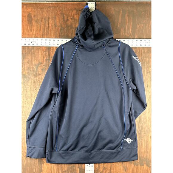 Tapout Hoodie Embroidered MMA Martial Arts Kick Boxing Blue Mens Medium Y2K VTG - Picture 8 of 9
